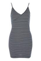 Topshop Petite Stripe Jersey Bodycon Dress