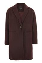Topshop Petite Relaxed Fit Crombie Coat