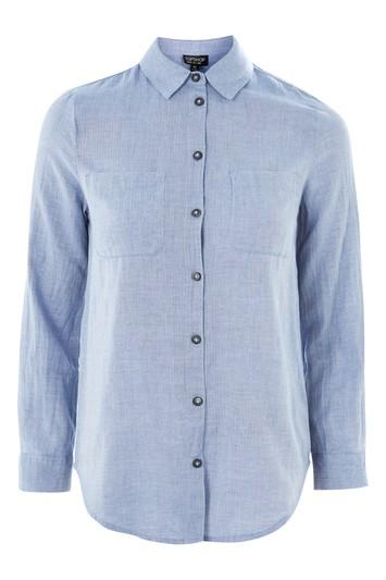 Topshop Vine Floral Embellished Shirt