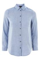 Topshop Vine Floral Embellished Shirt
