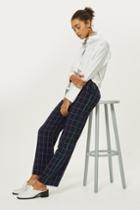 Topshop Window Checked Slouch Pants