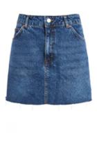 Topshop Petite Raw Hem Skirt