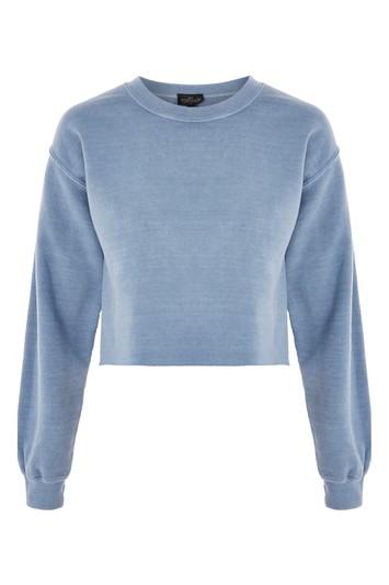 Topshop Petite Cropped Sweatshirt