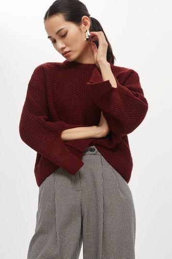 Topshop Tall Moss Boxy Sweater