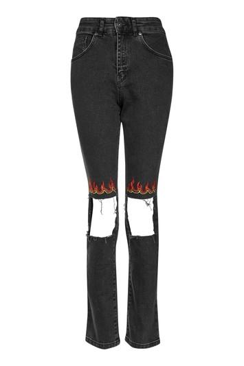 Topshop *flame Jeans By Ragged Priest