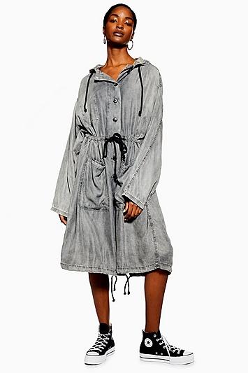 Topshop *oversized Hooded Parka By Boutique