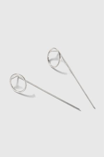 Topshop Cut Out Circle Drop Earrings