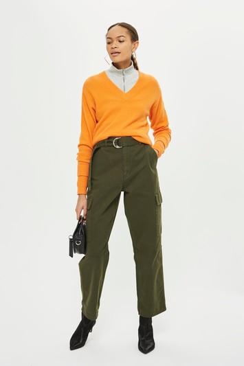 Topshop High Waisted Utility Trousers