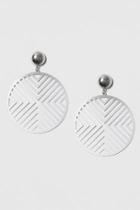 Topshop Cut Out Circle Earrings