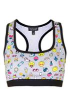 Topshop Jersey Crop Top By Smiley World