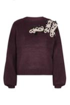 Topshop Embellished Mohair Jumper