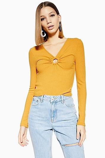 Topshop Hoop Trim Top