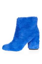 Topshop Hairy-harry Fur Ankle Boots