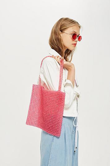 Topshop Beaded Tote Bag