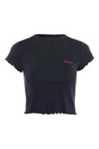 Topshop 'c'est Moi' Lettuce T-shirt