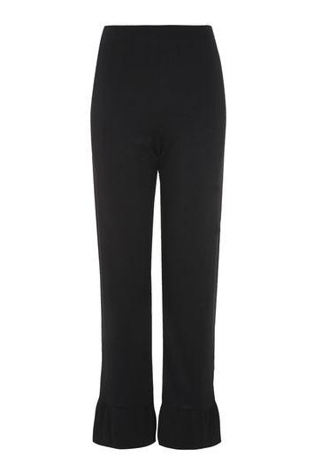 Topshop Ruffle Hem Ponte Trousers