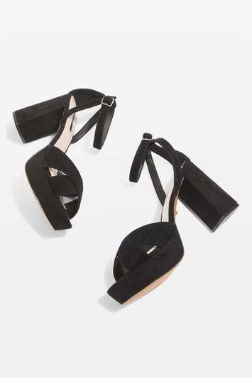Topshop Leah Cross Strap Platforms