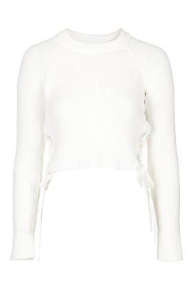 Topshop Eyelet Tie-side Crop
