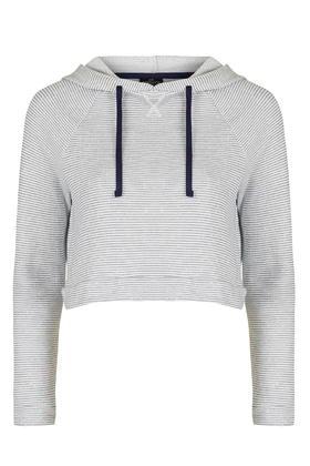 Topshop Petite Stripe Lougewear Hoodie