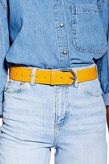 Topshop Bronte Crocodile Belt