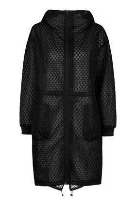 Topshop Hexagon Mesh Parka By Ivy Park