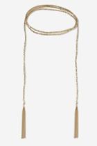Topshop Beaded Tie Up Choker Necklace