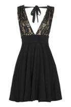 Topshop *moon Chime Black Sheer Dress By Wyldr