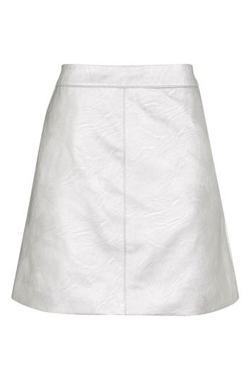 Topshop Petite Pu Classic Skirt