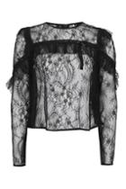 Topshop Lace D-ring Top