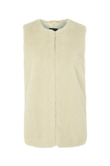 Topshop Faux Fur Hook & Eye Gilet