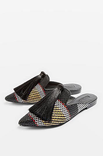 Topshop Fringe Mules