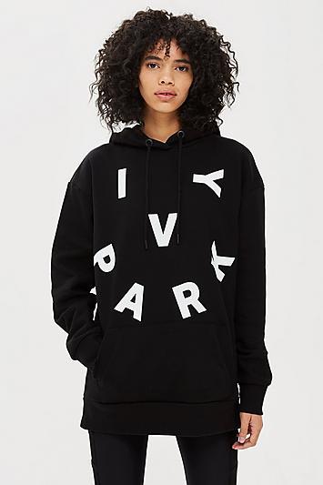 Topshop Black Hoodie By Ivy Park