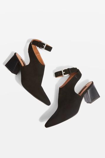 Topshop Nett Suede Pointed Shoes