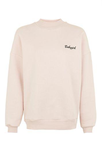 Topshop Babygirl High Neck Sweatshirt By Tee & Cake