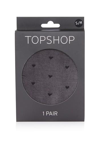 Topshop Mini Heart Sheer Tights
