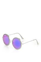 Topshop Bevelled Round Sunglasses