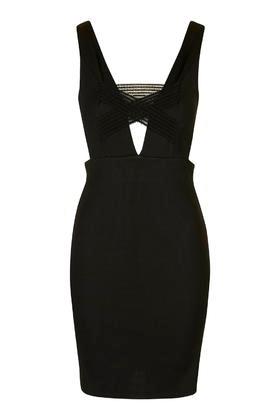 Topshop Plunging Bodycon Dress