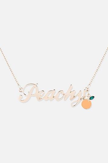 Skinny Dip *peachy Necklace By Skinnydip
