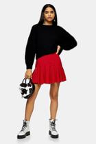 Topshop Red Heart Mini Skirt