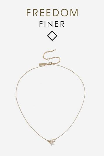 Topshop *freedom Finer Star Ditsy Necklace