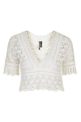 Topshop Crochet Crop