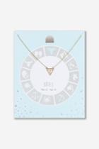 Topshop Aries Horoscope Ditsy Necklace
