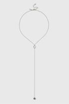 Topshop Pearl Drop Lariat Necklace