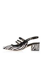 Topshop Java Zebra Sling-back Mid Shoes