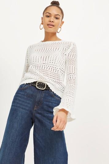 Topshop Stitch Detail Top