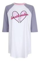 Topshop Heartbreaker Sleep T-shirt