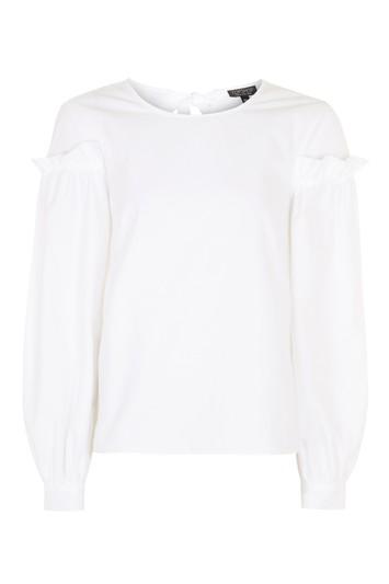 Topshop Tall Mutton Sleeve Top