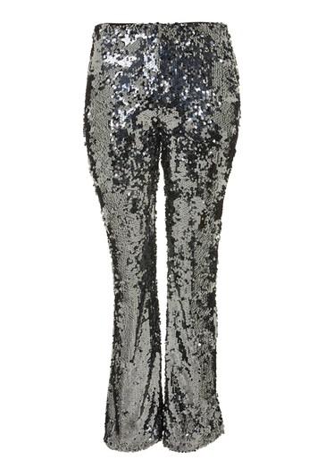 Topshop *premium Sequin Flare Trousers