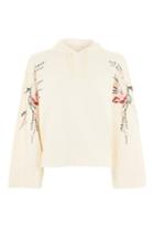 Topshop Tall Embroidered Hoodie