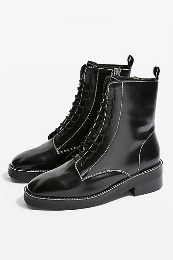 Topshop Artist Lace Up Boots